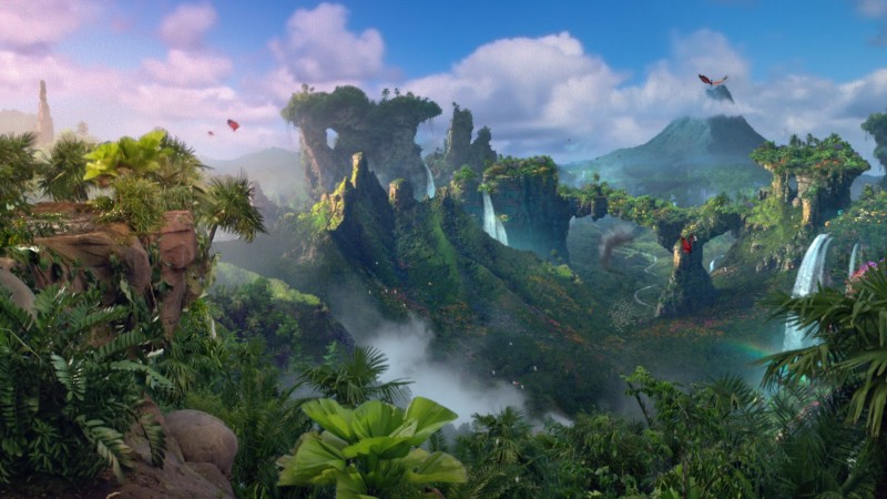CGI island from the movie Journey 2